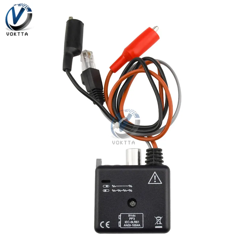 Kit De Traceur De Fil 200EP, Testeur De Circuit De Traceur De Fil Reseau Kit De Testeur De Tracage De Cable Impedance Dentree 100mohm Audio Amplificateur A Induction Reglable 90194709