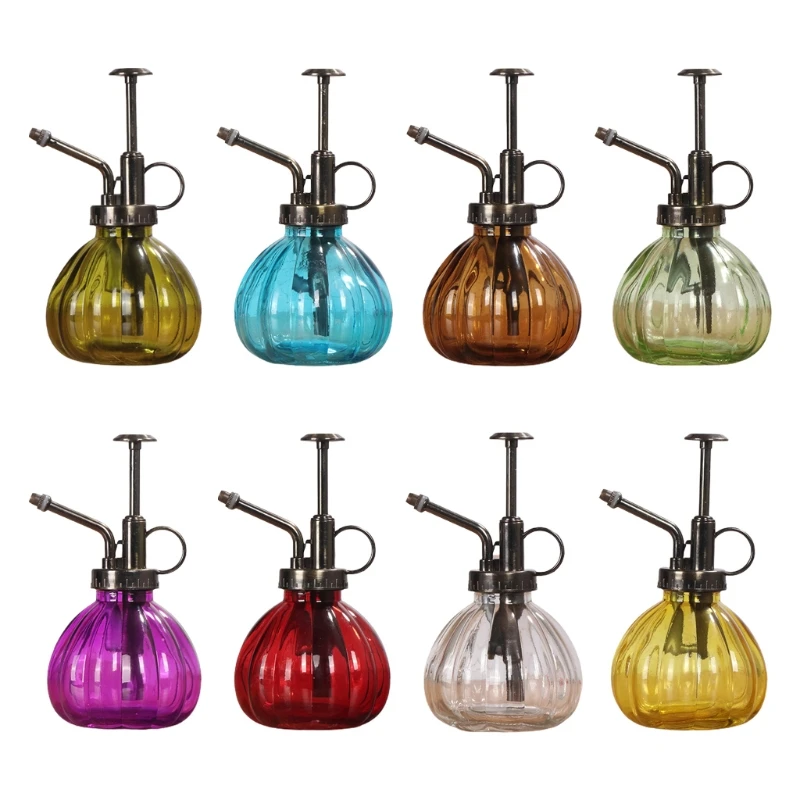 1 PC Glass Watering Can Pot Vintage Plant Mister Brass Pressure Sprayer Retro Pumpkin Spray Bottle Antique Copper Sprinkler | Дом и сад
