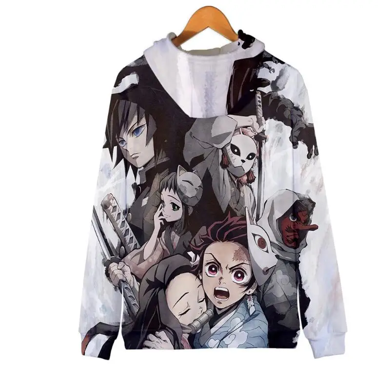 Jackets Demon Slayer: Kimetsu no Yaiba hoodie Cardigan Sweatshirts 3D Print Men's Zipper coat Anime Harajuku Baseball uniform