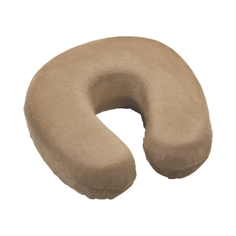18 цветов Memory Foam подушка для шеи u-образная d повозка подголовника дорожная мягкая Ортопедическая подушка горячая распродажа - Цвет: Light Brown