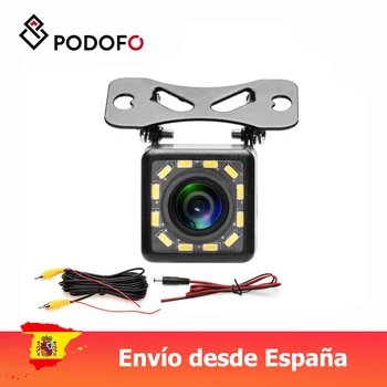 

Podofo Waterproof Car Rear View Camera 170 Wide Angle HD CCD 12 LED Night Visions Backup Reversing Parking Cameras Car-styling