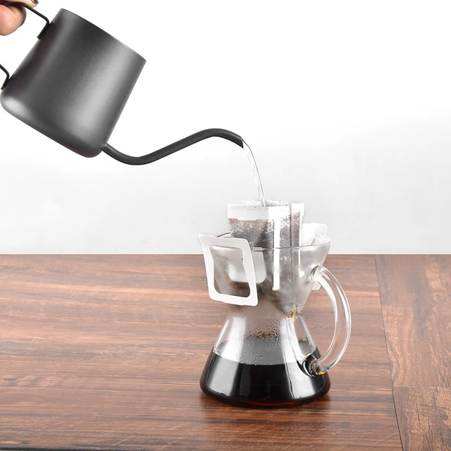 Glass Coffee Maker Pot Cute 300ml Pitcher Hand Drip Coffee Jug Household  Coffeeware Heat-Resisting Coffe Kettle Filter Teapot