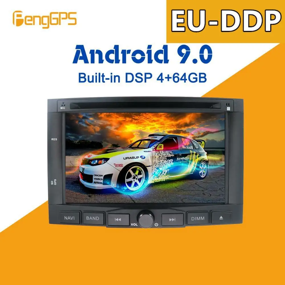Android 9 0 4 + 64 Гб px5 встроенный DSP автомобильный мультимедийный DVD-плеер радио для PEUGEOT