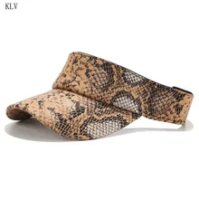 Женская и мужская летняя свободная Кепка с солнцезащитным козырьком, Ретро стиль, змеиный принт, хип-хоп, Harajuku, с широкими полями, с защитой от ультрафиолета, регулируемая бейсболка