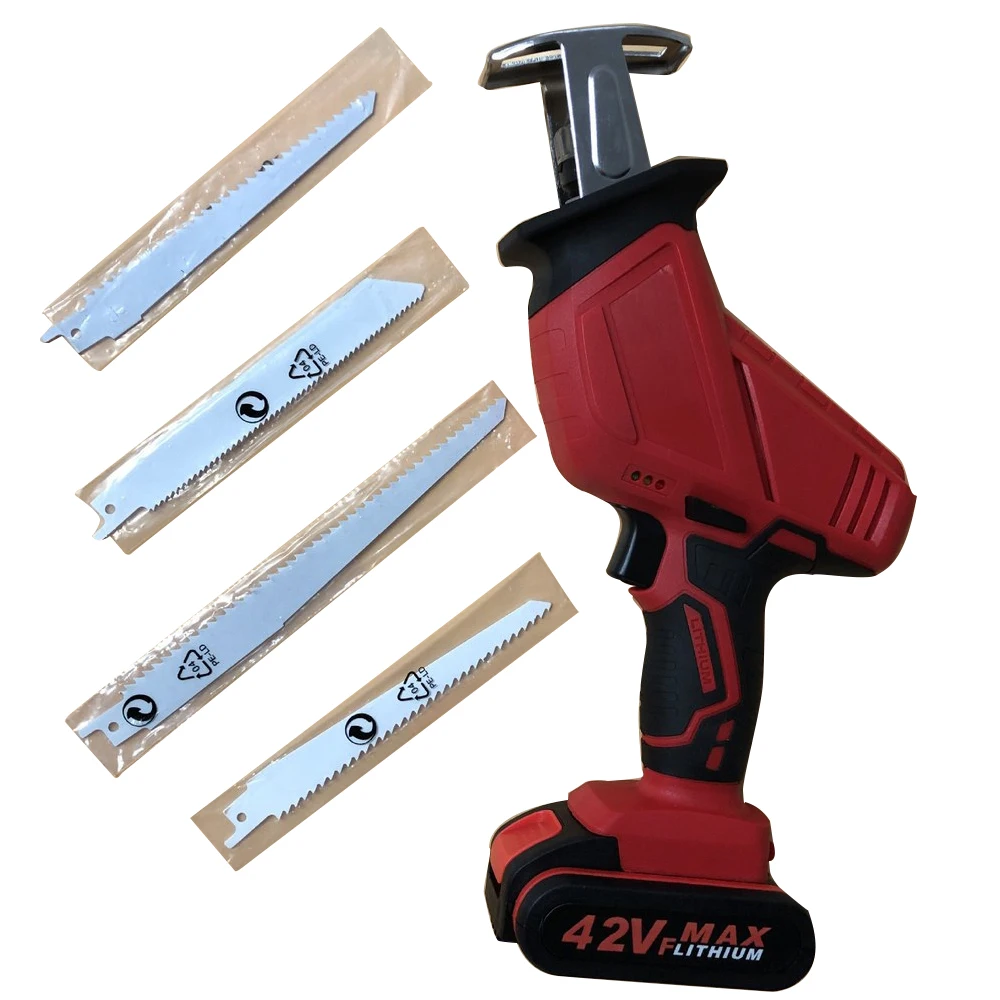 

Reciprocating Saws Saber Saw 36-48V Lithium Portable Cordless Electric Power Tools Jig Saw with LED Light and Saw Blade