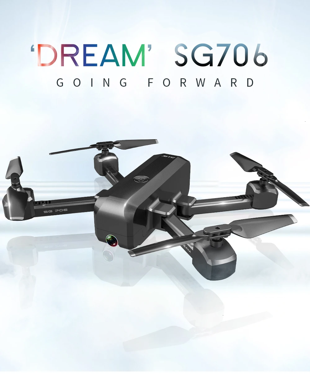 SG706 Дрон 4K HD WiFi FPV камера профессиональный селфи складной Квадрокоптер стабильная высота RC Вертолет VS KF607 XS809S XS816 GD89
