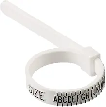 

Ring Sizer Measures Ring Sizes UK - A to Z with Ring Size Guide Including Ring Size Chart for Men and Women.