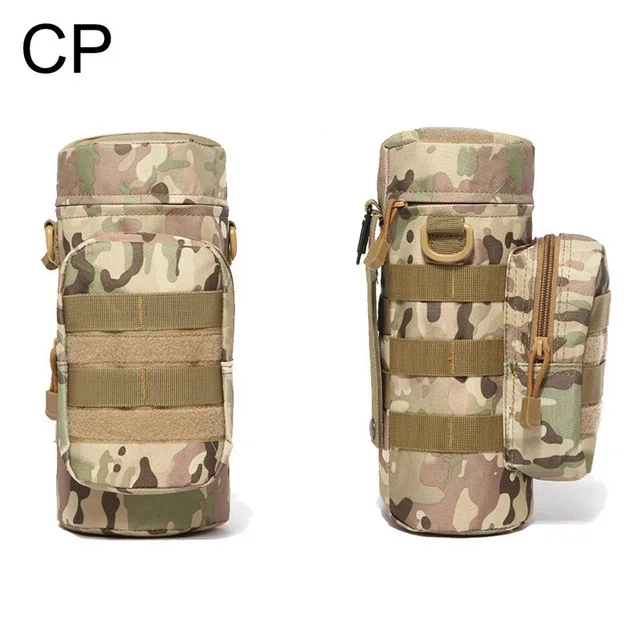 Открытый Чехол для бутылки воды Военная Тактическая Molle чайник многофункциональная поясная сумка карманы Повседневная Экипировка Кемпинг Туризм езда - Цвет: Cp Camo