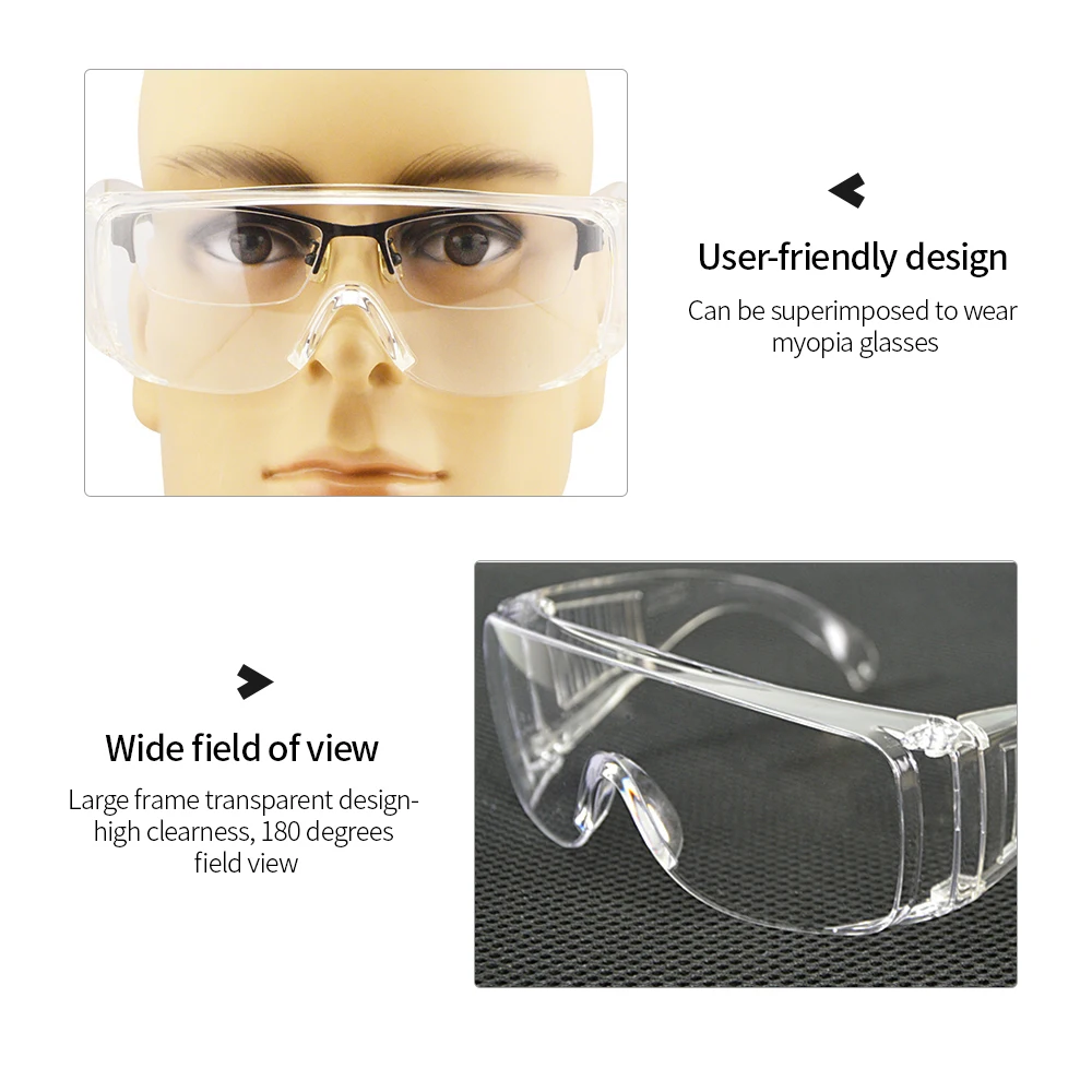 Clear Eye Protective Safety Glasses Spectacles Protection Goggles Eyewear Work k