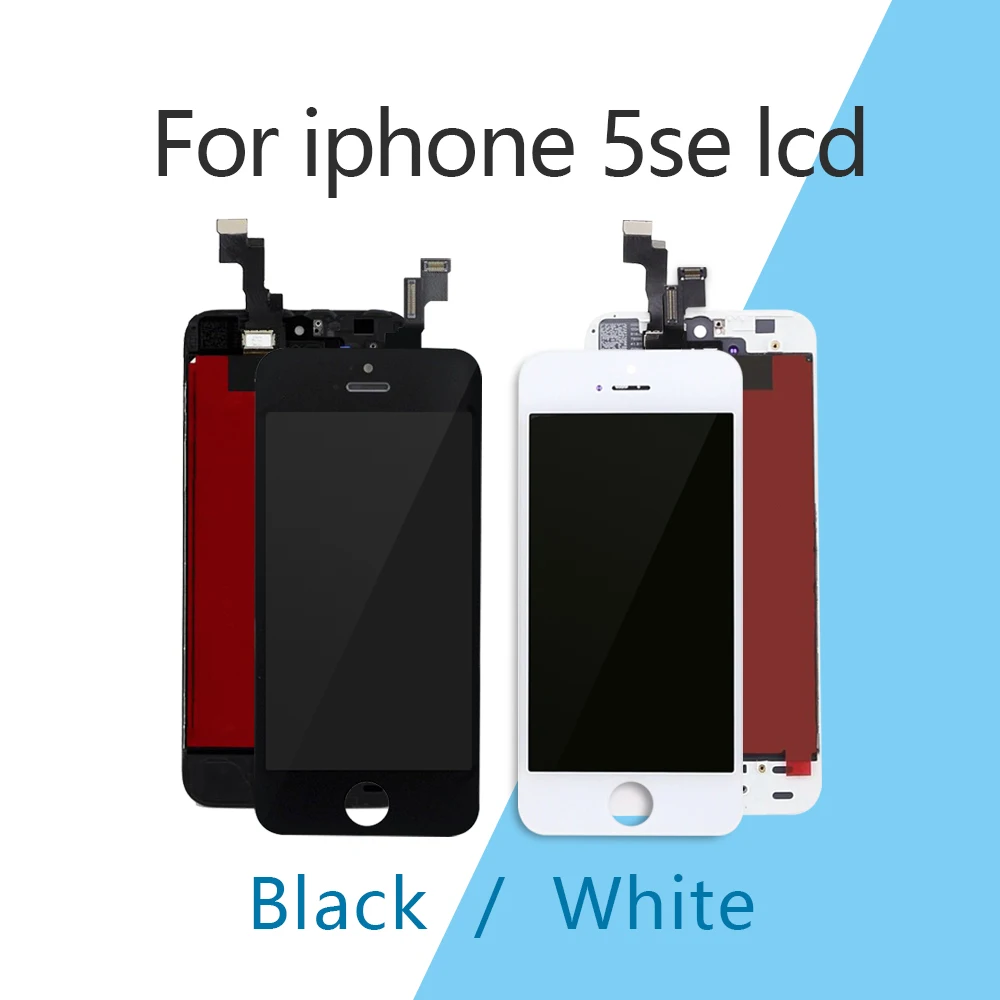 5 шт. AAA+++ качество ЖК-дисплей Дисплей Рамка для IPhone 5/5S 5c/se без битых пикселей ЖК-дисплей кодирующий преобразователь сенсорного экрана в сборе с подарком