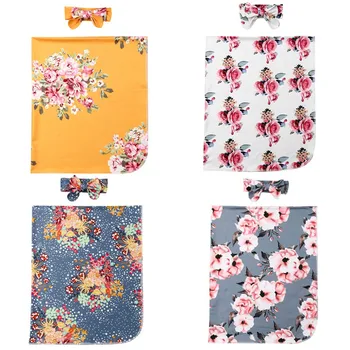 

2019 Newest Hot Baby Bedding Clothing Newborn Swaddle Blanket Baby Boys Girls Sleeping Bag Wrap Headband Cloth 0-3M