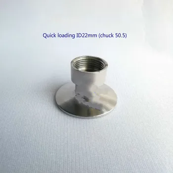 

Pipe reducer fittings stainless steel fittings Quick loading OD22mm Chuck 50.5 equipment faucet adapter Connector fitting