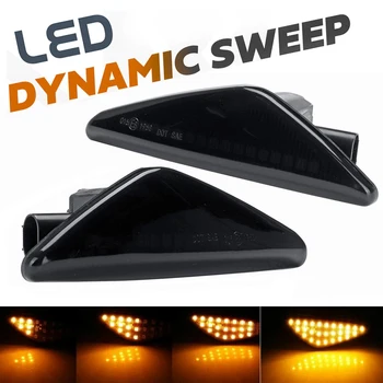 

2Pcs Smoked LED Sequential Dynamic Side Turn Signal Indicator for BMW X5 E70 X3 F25 X6 E71 ActiveHybrid X6 E72