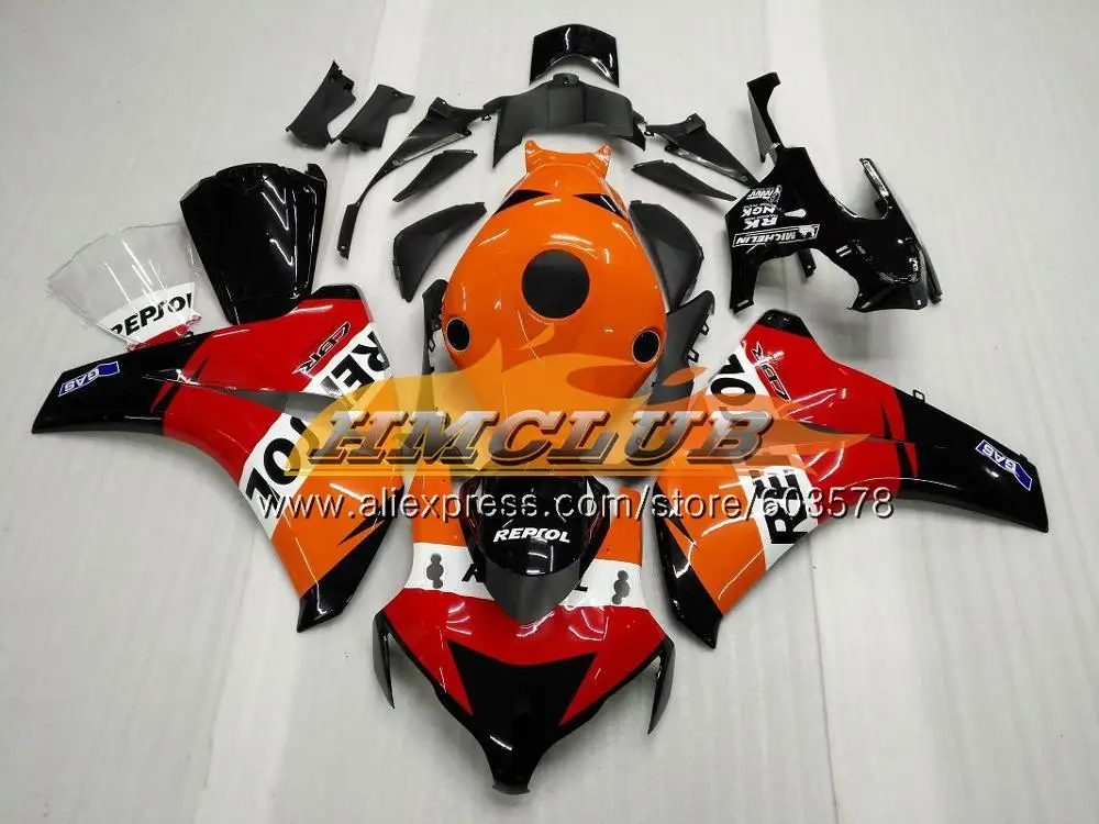 No. 3 Injection For HONDA CBR1000 RR CBR 1000 RR 2008 2009 2010 2011 79CL.69 Repsol red CBR 1000RR CBR1000RR 08 09 10 11 OEM Fairing - Цвет: No. 3