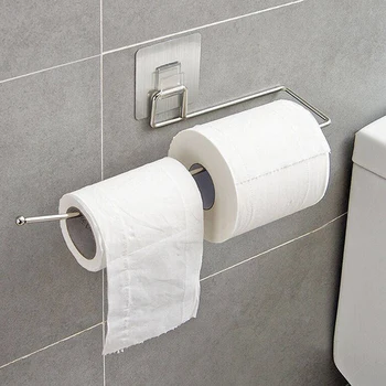 

Suction Cup Rack Strong Toilet Paper Holder Kitchen Bathroom Storage Towel Storage Shelf Adhesive Wall Mounted Rack