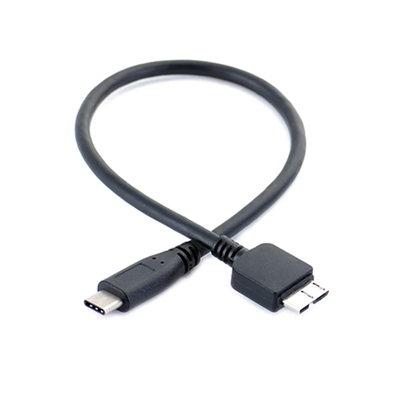 Кабель преобразователь для синхронизации данных и зарядки 30 см Type C на Micro USB 3 0 B Male