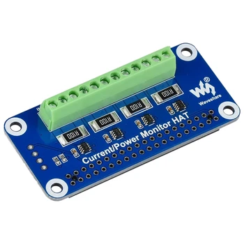 

Waveshare 4-Ch Current/Voltage/Power Monitor HAT for Raspberry Pi with I2C/SMBus Interface