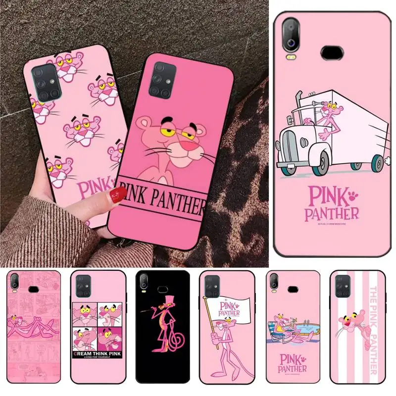 HPCHCJHM Pink Panther Phone Case For Samsung A10 A20 A30 A40 A50 A70 A80 A71 A51 A6 A8 2018 | Мобильные телефоны и