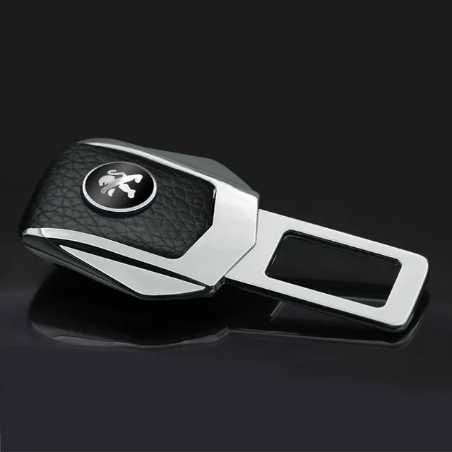 Leather Car Interor Decoration Seat Belt Buckle Clip for Peugeot 206 207 208 306 307 308 407 408 508 2008 3008 Car Accessories 1pcs black