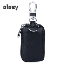 OLOEY/кошельки из натуральной кожи для ключей автомобиля для мужчин и женщин Организатор ключей экономки брелок кейс на молнии сумка бумажник кошелек