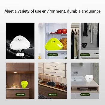 

Household Refrigerator Deodorizer Air Purifier Lithium Battery USB Charging Portable Ozone Generator Kitchen Bathroom Deodorizer