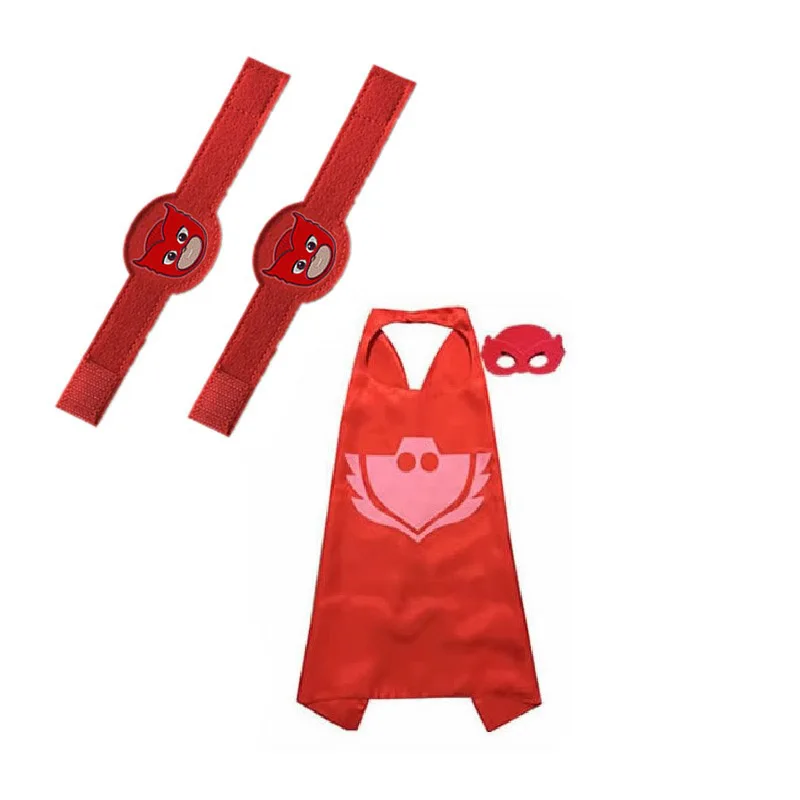 PJ Masks Juguete браслет плащ Pj маска костюмы Catboy Owlette Gekko фигурки на Хэллоуин косплей игрушки для детей подарок S70