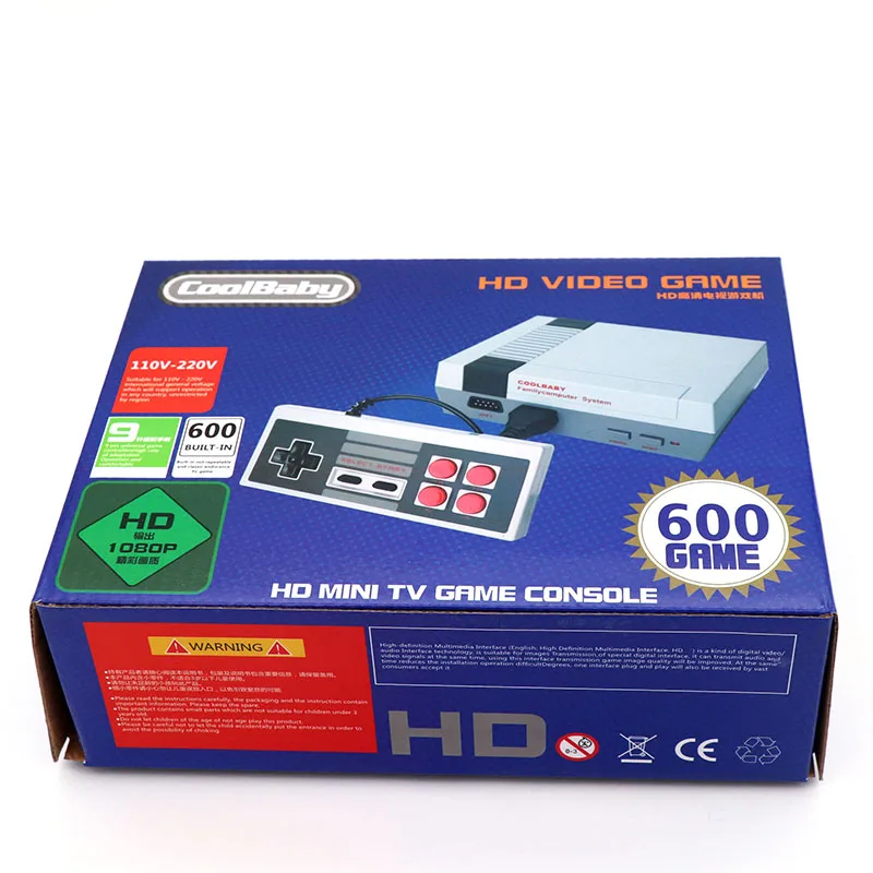 CoolBaby RS-39 Классическая HDMI/AV игровая консоль Ретро видео игра ностальгия 8 бит выход ТВ Игры встроенные игры 600/500/620