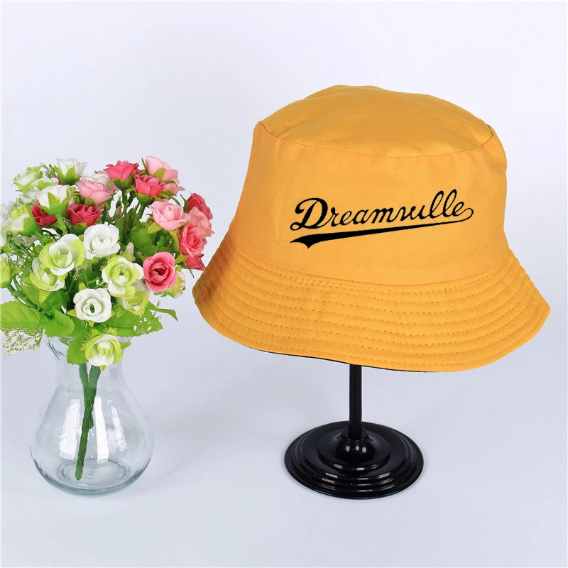 Dreamville/Летняя шляпа с логотипом, Женская Мужская Панама, шляпа-Панама, дизайн dreamvill, плоский солнцезащитный козырек, рыбалка, рыбак, шляпа