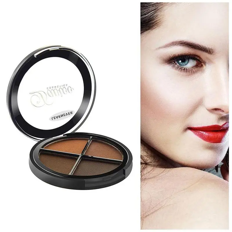 4 Colors Eyebrow Powder Palette Waterproof Shade For Eyebrows Enhancer Cosmetic Natural Eye Brows Shadow Cake Beauty Kit