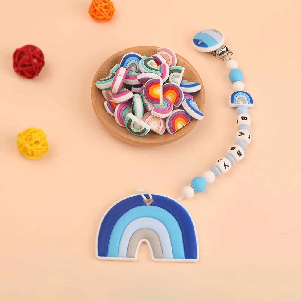 Lowered Pacifier Rainbow Silicone Kovict Mini Toy-Accessories Beads Baby Dummy Cartoon New 10pc/Lot zWzKE9ZNVlV