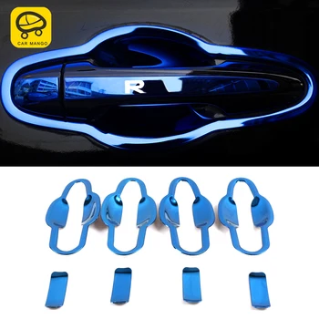 

CarManGo For Toyota Rav 4 XA50 2019 2020 Car Outside Door Bowl Wrist Cover Trim Decor Frame Sticker Chrome Exterior Accessories