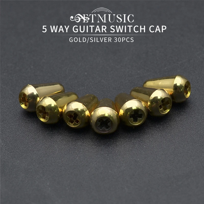 30pcs Plastic Electric Guitar Switch Tip 3Way 5Way Switch Knob Cap