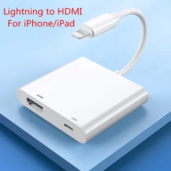 

Keajor Hdmi Adapter For iPhone 11 Pro Max 7 8 XS XR Connect To TV/Projector Lightning to Hdmi Cable For iPad Hdmi Converter