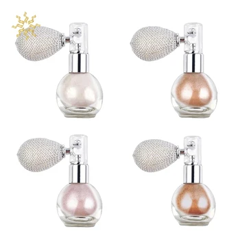 

4 Colors Brighten Shimmer Glitter Loose Powder Spray Face Makeup Stick Highlighter Powder Creamy Texture Sprayer Cosmetics K510