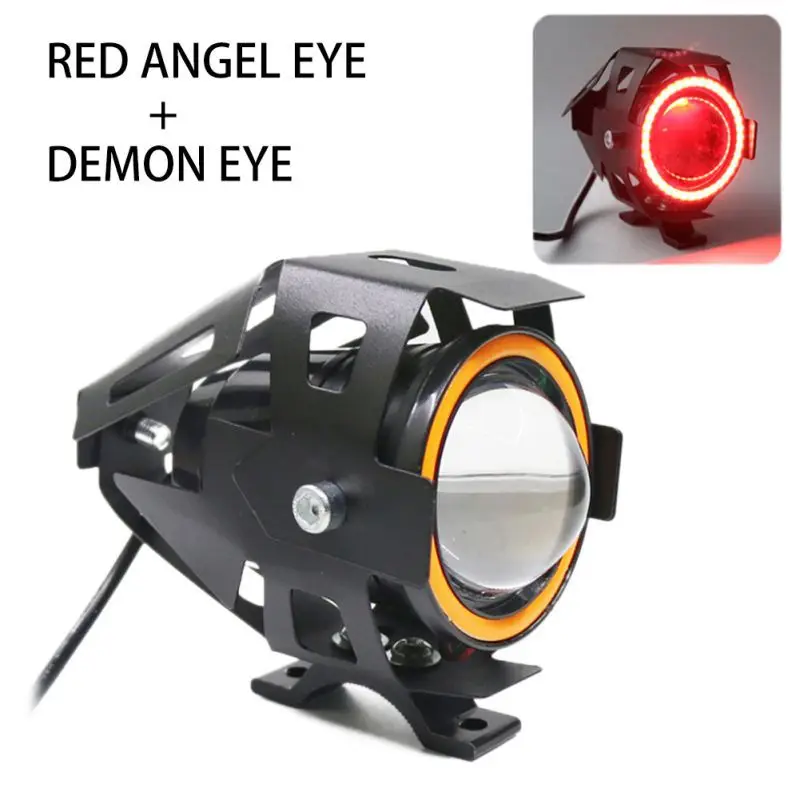 2 шт., 125 Вт, мотоциклетный головной светильник, точечный светильник, супер яркий светодиодный светильник для велосипеда, аксессуары, авто Рабочий противотуманный светильник