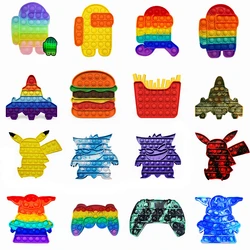 Jouets Push Bubble Fidget Squishy Simple fossette jouet d'éducation sensorielle adulte enfant soulagement du Stress soulage l'autisme jeu Antistress 