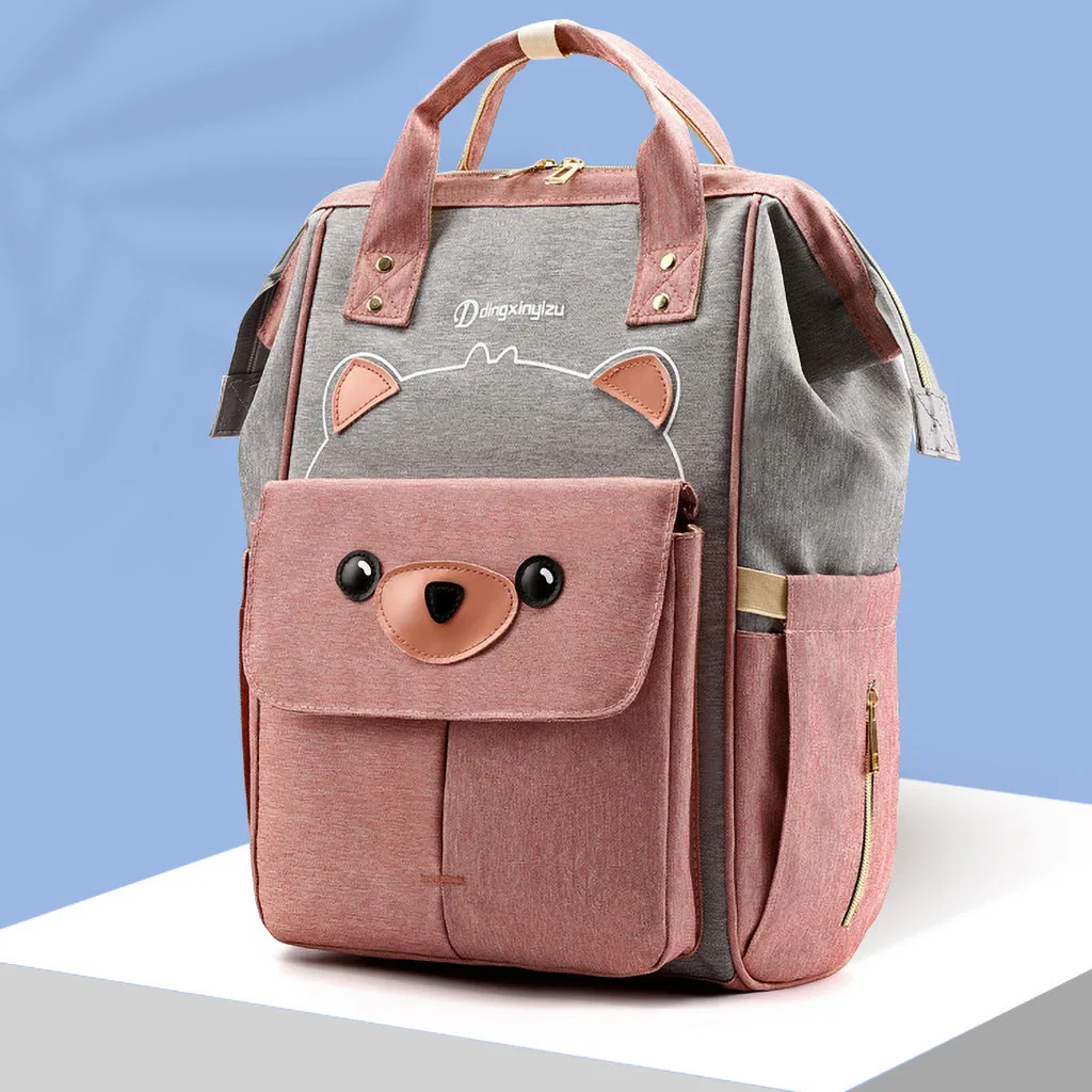 MAIOUMY женский рюкзак с USB зарядкой, милый нейлоновый женский рюкзак с мультяшным принтом, школьный рюкзак, водонепроницаемая Вместительная