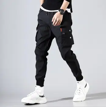 

Hip hop men pantalones hombre kpop casual cargo pants skinny sweatpants joggers modis streetwear trousers track pants 2020 w188
