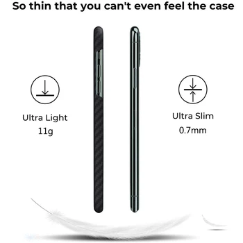 Carbon Fiber Case for iPhone X XS Max XR 7 11 12 Mini Cases Aramid Fiber Ultra Thin Phone Cover for iPhone 12 11 Pro Max SE Case 2