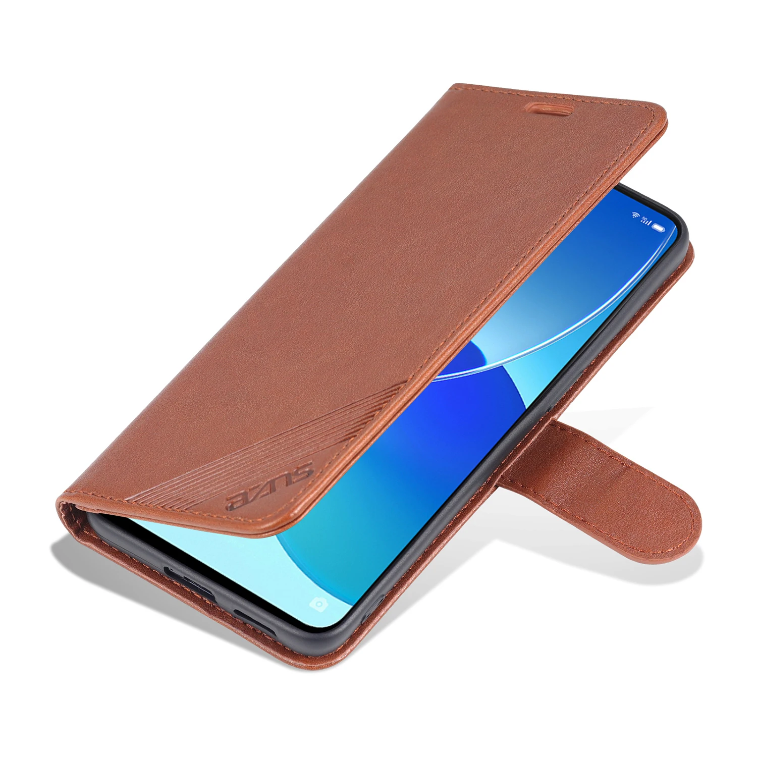 플립 커버 OPPO Reno 6 Pro 5G MediaTek Snapdradon 버전 6.55 Pu 가죽 폰 가방 보호용 홀더