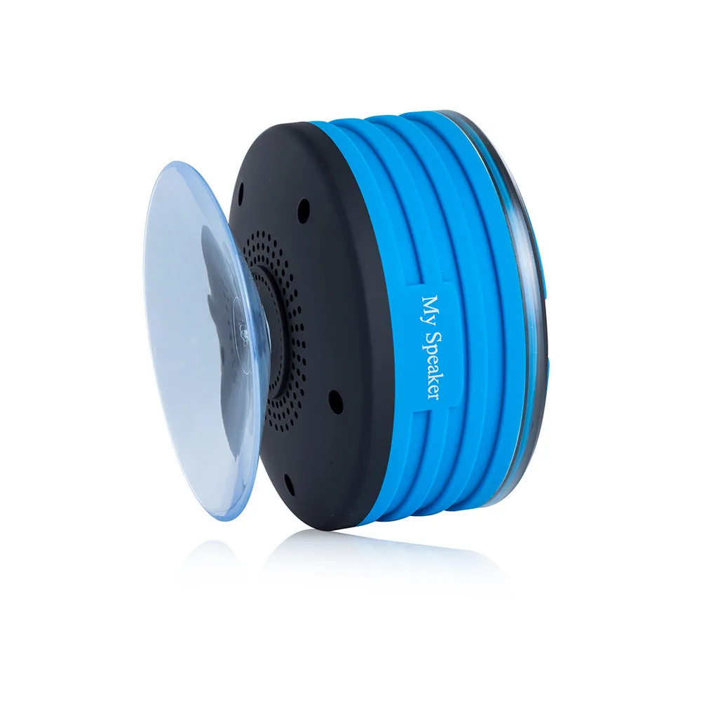HIPERDEAL Портативный беспроводной bluetooth динамик с радио Душ динамик IPX7 присоской, встроенный микрофонный