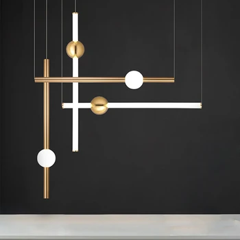 

Postmodern Gold White LED Iron Gold Designer Suspension Luminaire Pendant Lights.Pendant Lamp.Pendant light For Foyer