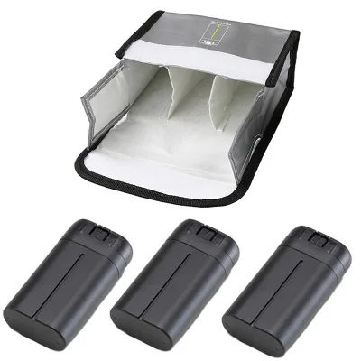 Buy For DJI Mavic Mini Drone Battery Protective Cae Explosion-Proof Safe Bag Case Storage for DJI Mavic Mini Accessories Batteries