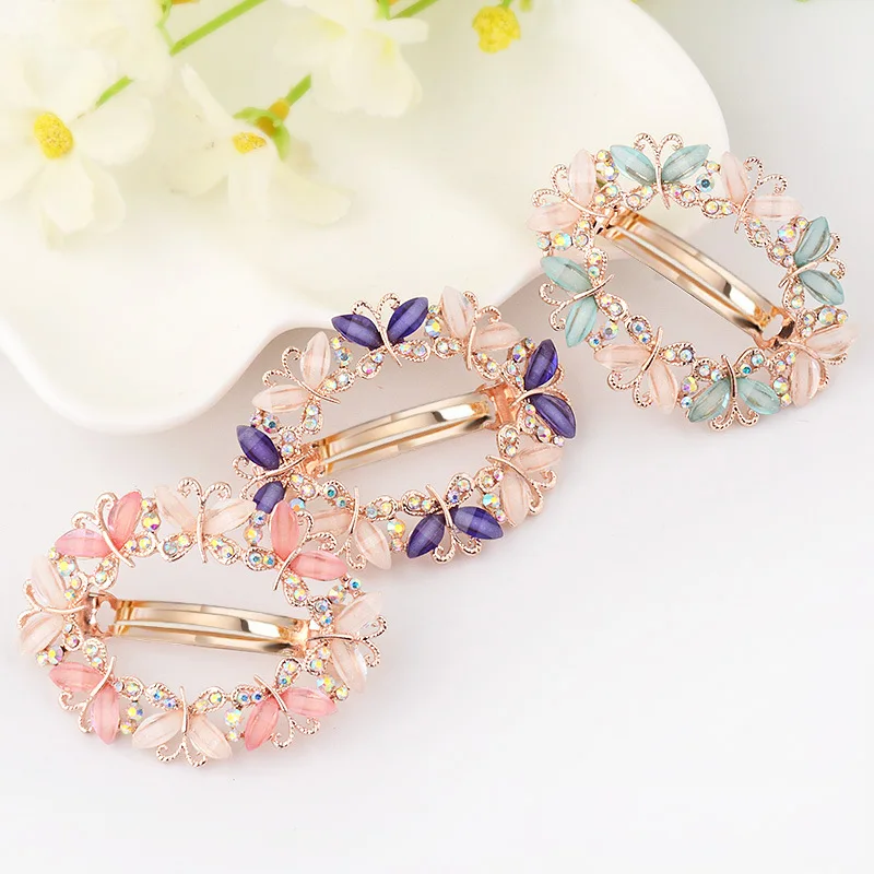 1PC Crystal Rhinestone Hair Clips for Women Girls Flower Butterfly Barrettes Clamp Hairpins Brooch Hair Styling 1 1PC Crystal Rhinestone Hair Clips for Women Girls Flower Butterfly Barrettes Clamp Hairpins Brooch Hair Styling 2