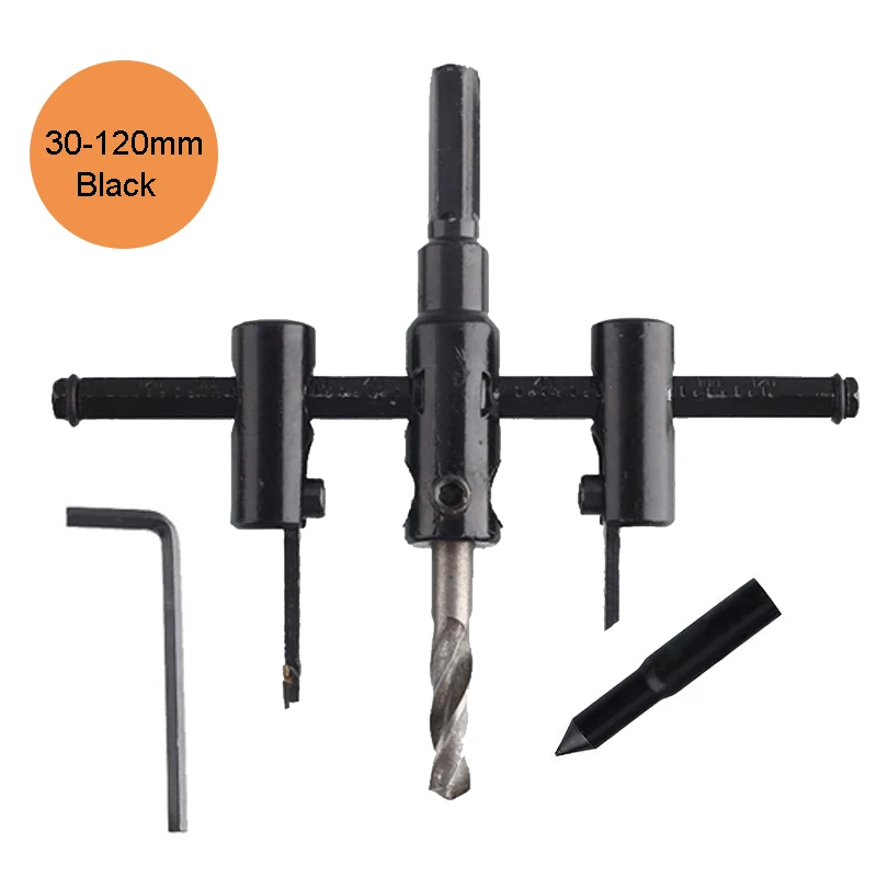 30-120mm Adjustable Circle Hole Saw Drill Bit Cutter Kit Power Tool For Wood 30-120mm Adjustable Circle Hole Saw Drill Bit Cutter Kit Power Tool For Wood