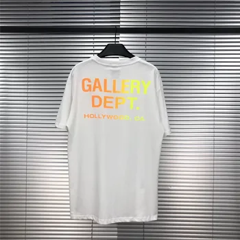 

Colorful gradient letters GALLERY DEPT T Shirt Men Women 1:1 High quality Tee Casual GALLERY DEPT Tshirt