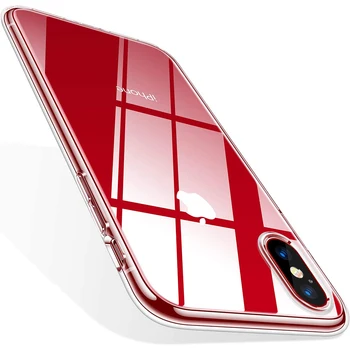 Funda de silicona transparente para Iphone, carcasa trasera completa para modelos X, Xs, Max, Xr, 10, 2017, 2018 1