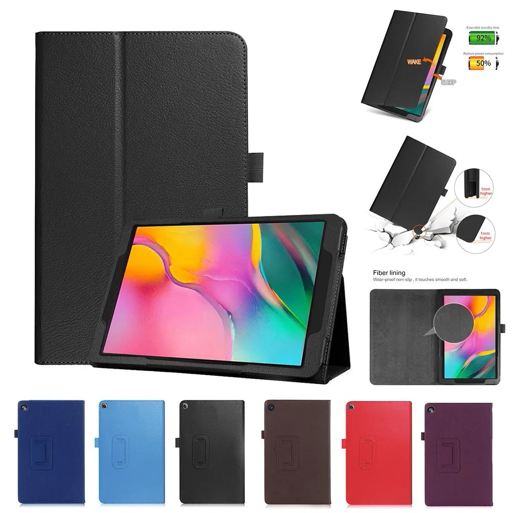 Новинка PU + кожаный флип для Galaxy Tab A 10 1 2019 SM T510 T515 с двухслойным защитным рукавом 12