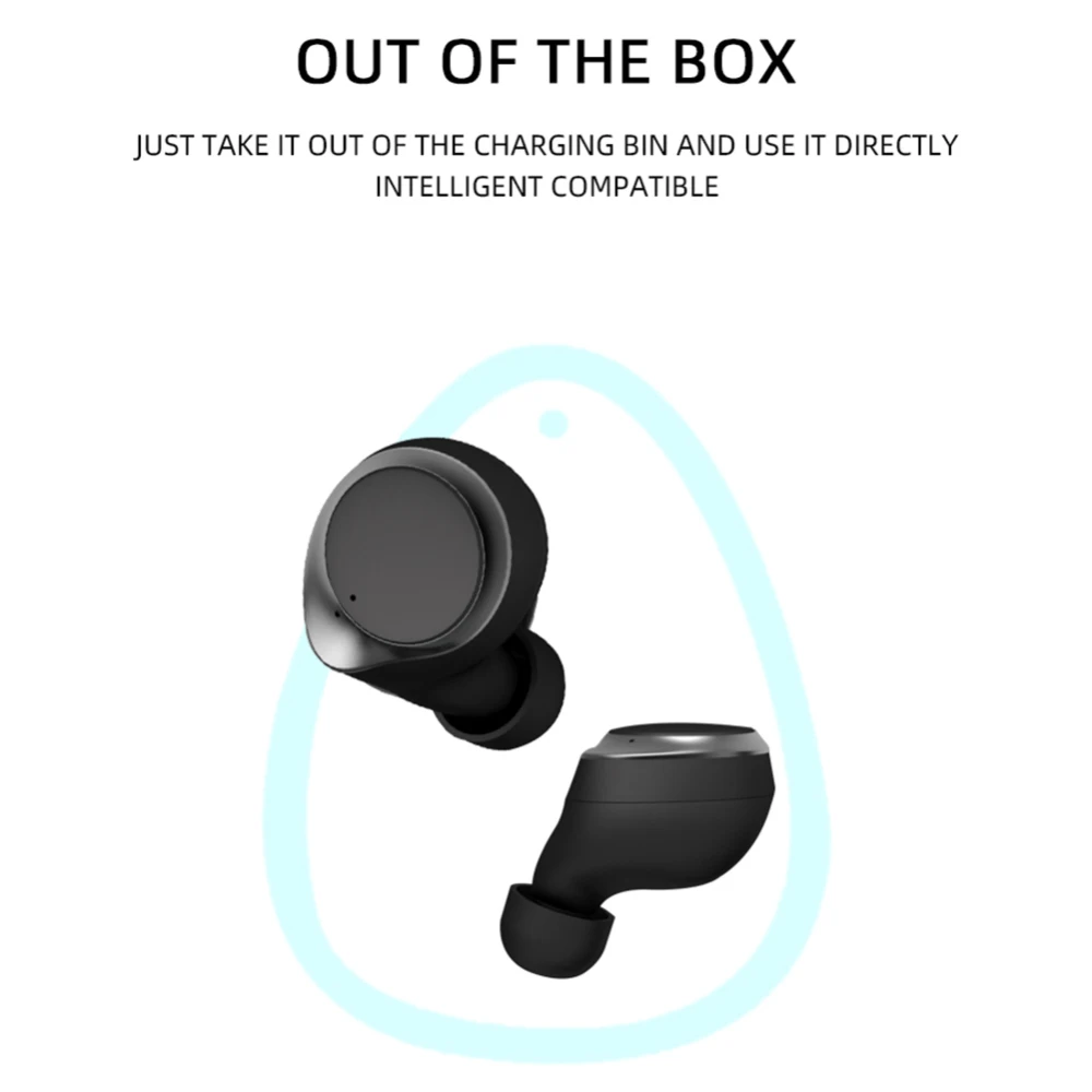 Hot Sale Bluetooth 5.0 Earphones TWS Wireless In-Ear Charging Box Earphone Handsfree Portable Sports Earbuds Gaming Headset