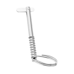 Spring Ring Deck Accessories, Quick Release Pin 316 Stainless Steel for Kayak Marine Boat Bimini Top Hinge, 5x76mm